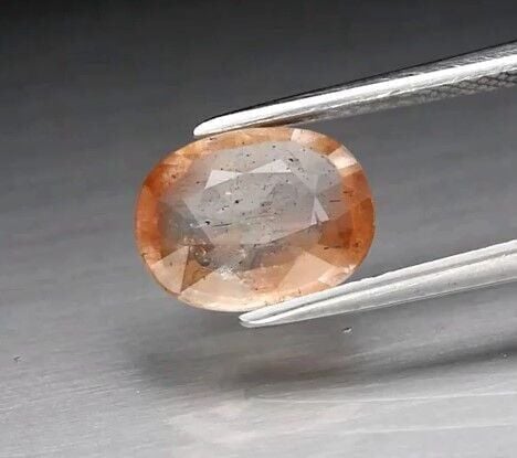 2.03ct 10x7.7mm Oval Natural Orange Sunstone, Africa