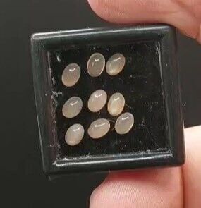 2.50ct 5x3.5mm 9pcs Lot Oval Cab. Natural Sun Stone