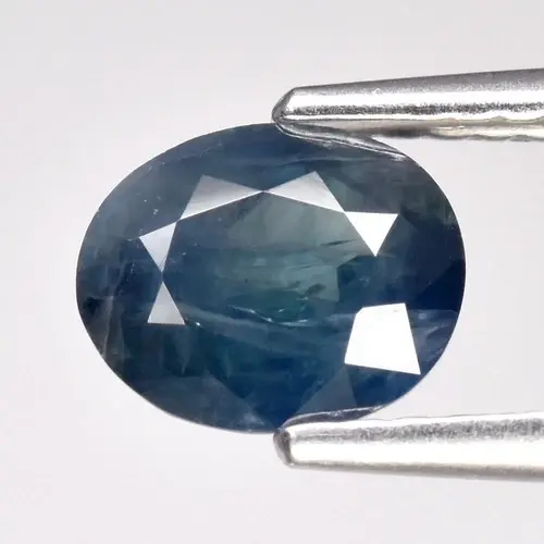 1.10ct 7x5.7mm Oval Natural Blue Sapphire - Unheated, Africa Gemstone