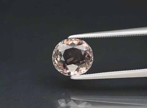 2.33ct 8.7x7.8mm Oval Natural Unheated Pinkish Purple Tourmaline, Mozambique