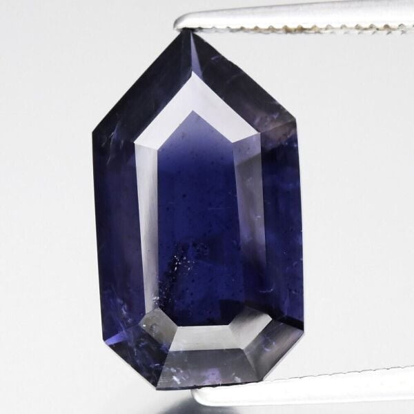 4.55ct 15x8.5mm Fancy Natural Bluish Violet Iolite Gemstone, Tanzania