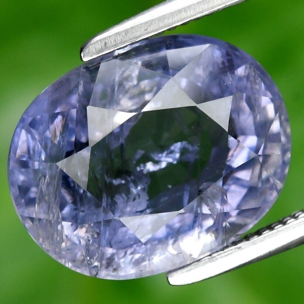 3.40ct 10.5x8.3mm Oval Natural Bluish Violet Iolite Gemstone, Africa