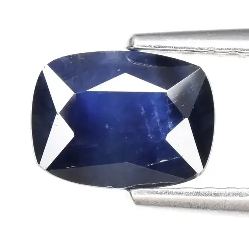 1.27ct 7.2x5.5mm Cushion Natural Blue Sapphire - Heated, Australia Gemstone