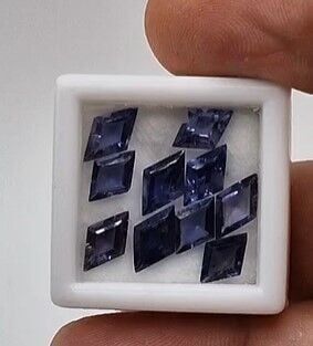 0.85ct 10x6mm Kite Natural İyolite  ( 1 Adet )