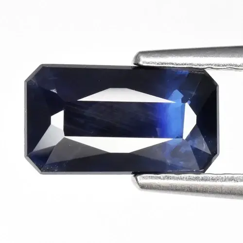 1.28ct 8.5x4.7mm Octagon Natural Blue Sapphire - Heated, Australia Gemstone