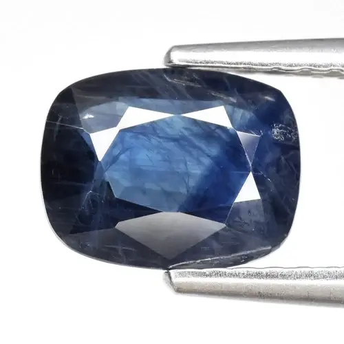 1.29ct 7.7x6mm Cushion Natural Blue Sapphire - Heated, Australia Gemstone
