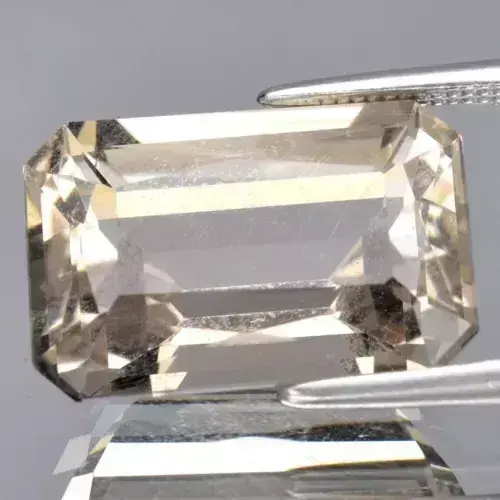 7.38ct 14.2x9.7mm Octagon Natural Smoky Quartz Gemstone, Africa