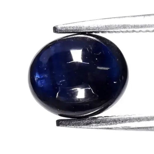 1.72ct Oval Cabochon Natural Deep Blue Sapphire - Heated, Africa Gemstone