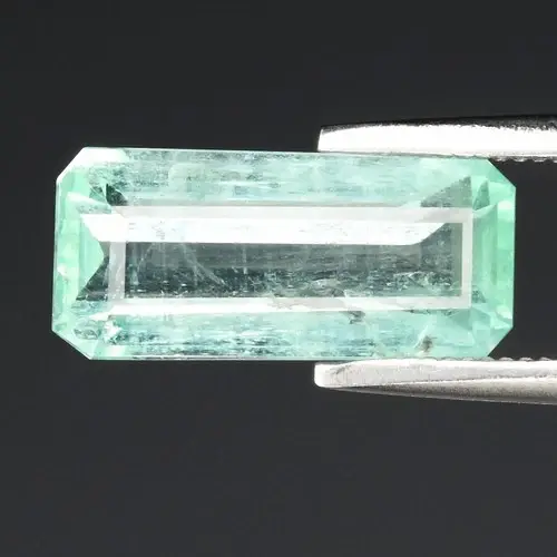 2.45ct 12x5.5mm Octagon Natural Green Emerald - Nigeria Gemstone