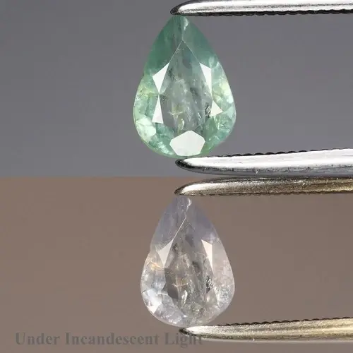 0.56ct 6.5x4.5mm Pear Natural Green Alexandrite - Russia Gemstone