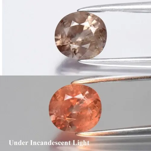 1.01ct 6x5.5mm Oval Natural Color Change Garnet - Unheated, Africa Gemstone