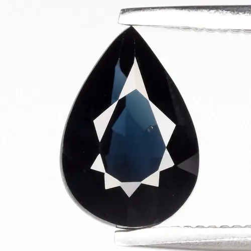 1.29ct 8.3x5.8mm VS Pear Natural Deep Blue Spinel - Tanzania Gemstone