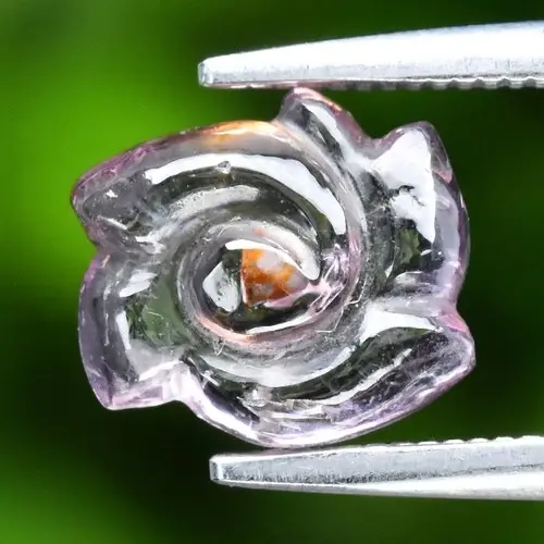 1.46ct 8.5x7mm Carving Natural Pinkish Purple Spinel - Burma Gemstone