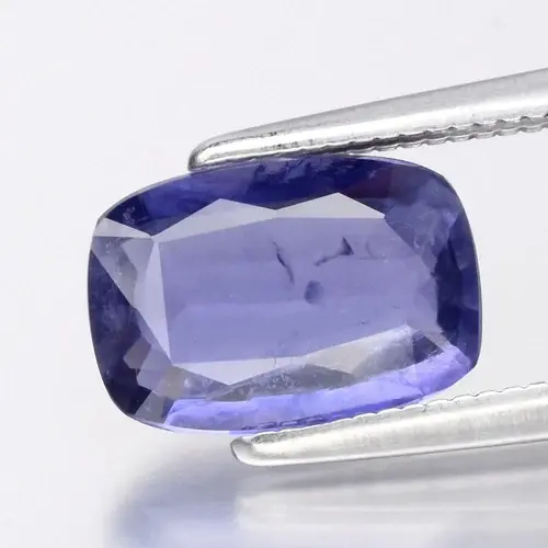 1.47ct 9.5x6.5mm Cushion Natural Bluish Violet Iolite - Tanzania Gemstone