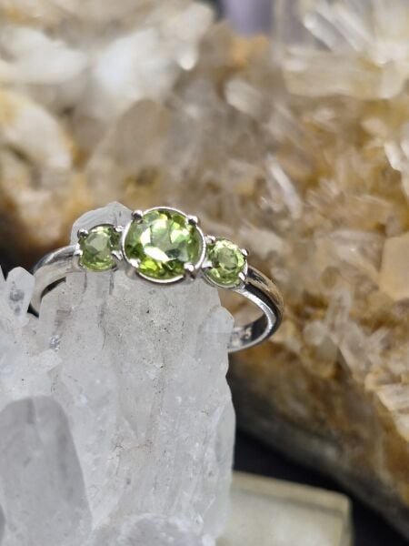 1.00ct Natural Zebercet 1.41gr 925 Ayar Gümüş Yüzük No:10