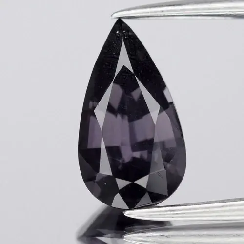 1.57ct 10.2x5.7mm Pear Natural Deep Purple Spinel - Burma Gemstone
