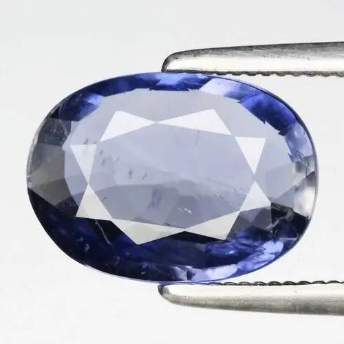 1.65ct 9.8x7mm Oval Natural Bluish Violet Iolite - Tanzania Gemstone