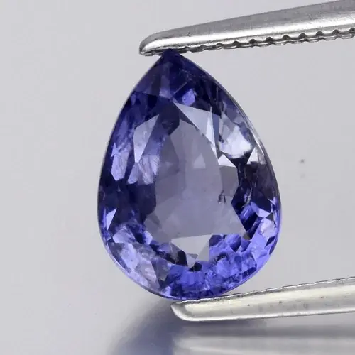 1.69ct 9x6.5mm Pear Natural Bluish Violet Iolite - Tanzania Gemstone