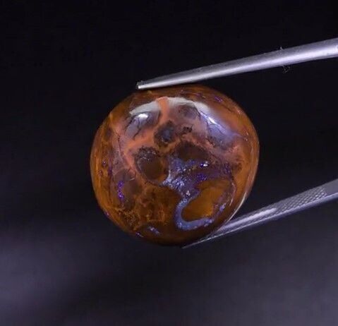 34.07ct Semi-Round Cabochon Natural Winton Matrix Boulder Opal, Queensland