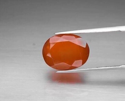 5.10ct 13.7x10.4mm Oval Natural Orange Fire Opal, Mexico