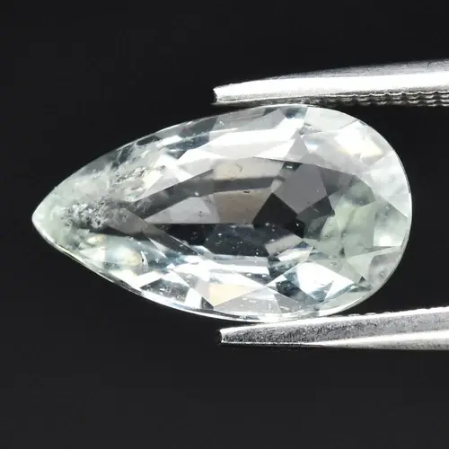 1.98ct 11.8x6.7mm Pear Natural Light Bluish Green Beryl - Africa Gemstone