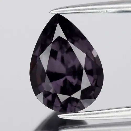 2.00ct 9.3x6.8mm VVS Pear Natural Purple Spinel - Luxury, Burma Gemstone