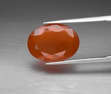 4.22ct 15.8x11.5mm Oval Natural Orange Fire Opal, Mexico