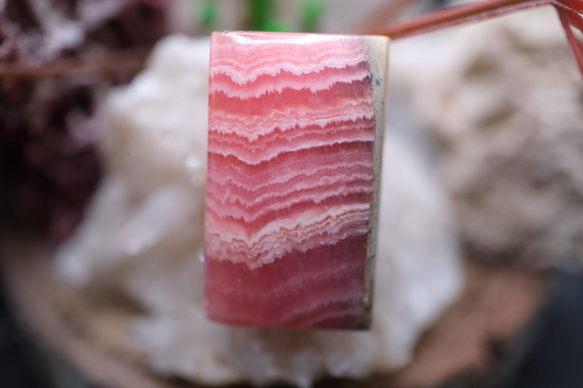 33.40ct 25.5x15mm Octagon Natural Rhodokrosite