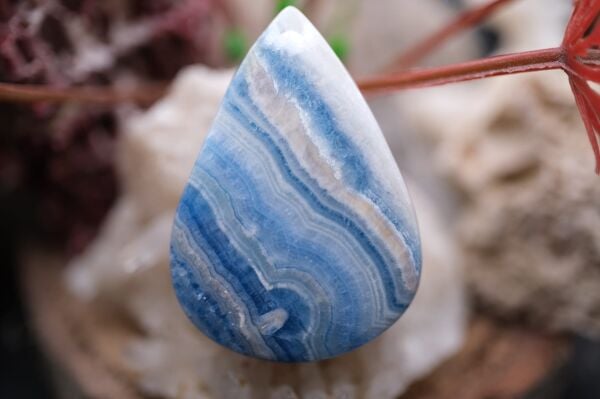 31.95ct 31.2x22.2mm Pear Natural Blue  Rhodokrosite