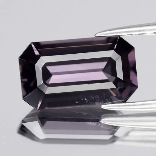 2.33ct 10.3x6mm VVS Emerald Cut Natural Purple Spinel - Elegant, Burma Gem