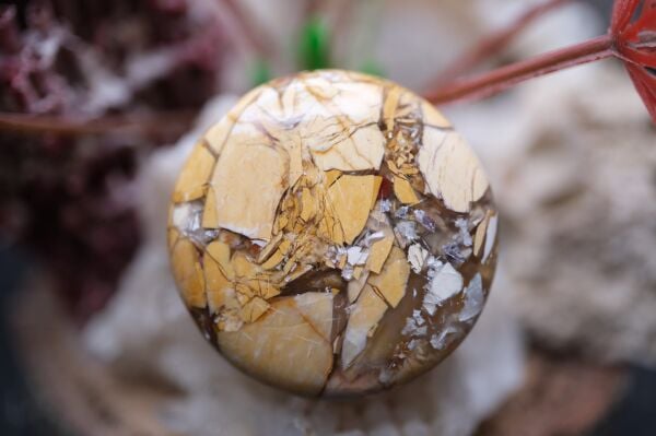31.20ct 27mm Round Natural Mookaite Jasper