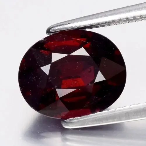 2.66ct 9.2x7.5mm Oval Natural Purplish Red Rhodolite Garnet - Madagascar Gem