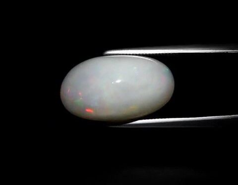 5.95ct 17.3x10mm Oval Cabochon Natural Play-of-Color Crystal Opal, Ethiopia