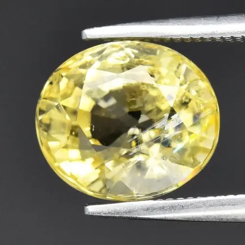 2.86ct 9x7.8mm Oval Natural Yellow Scapolite - Tanzania Gemstone