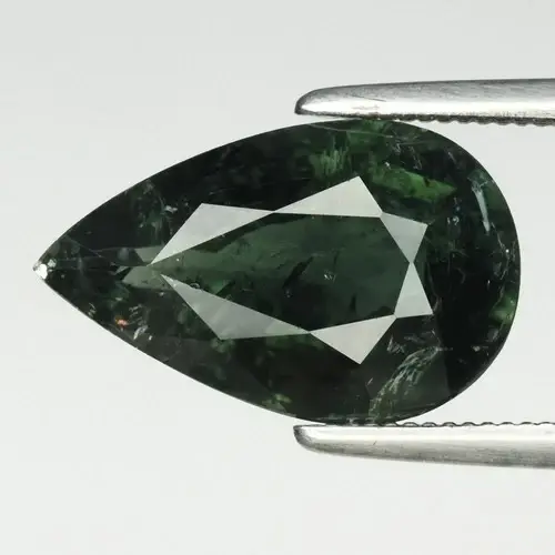2.93ct 12.5x8mm Pear Natural Green Tourmaline - Unheated, Africa Gemstone
