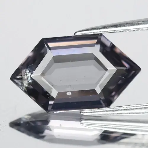 3.65ct 14.5x8.3mm VS Hexagon Natural Grayish Violet Spinel - Burma Gemstone