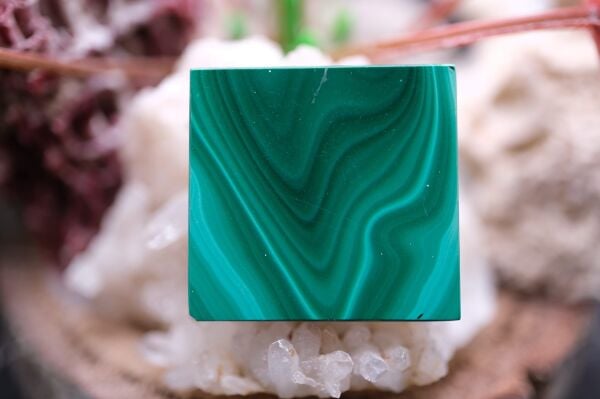 21.25ct 21.3x20.3mm Octagon Natural Malachite