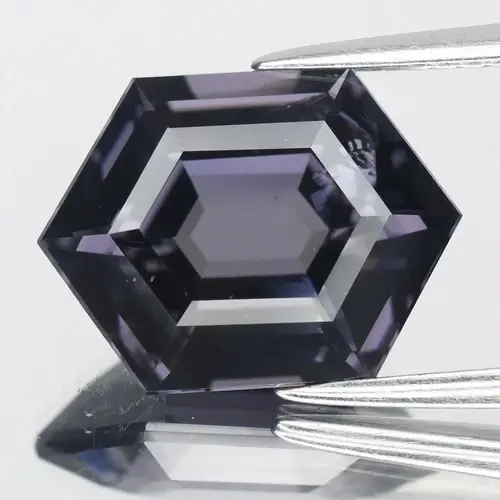 5.38ct 12.8x9.5mm VS Hexagon Natural Violet Spinel - Burma, Gemstone