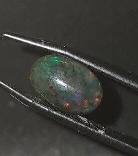 2.25ct 13x8.9mm Oval Cabachon Natural Ethiopian Opal