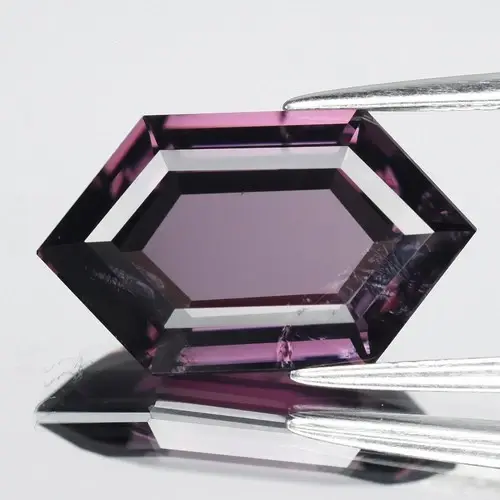 6.45ct 16x9.5mm VS Hexagon Natural Grape Purple Spinel - Burma Gemstone