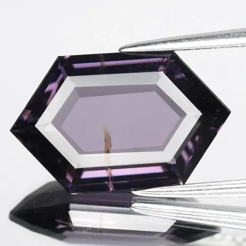 6.91ct 16.2x10mm VS Hexagon Natural Purple Spinel - Burma Gemstone