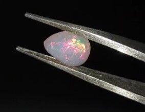 1.20ct 8.8x6.9mm Pear Natural Ethiopian Opal