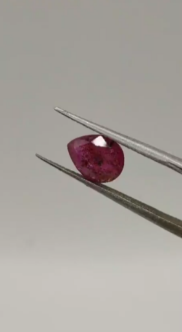 2.00ct 8.7x6.8mm Pear Natural Unheated Ruby