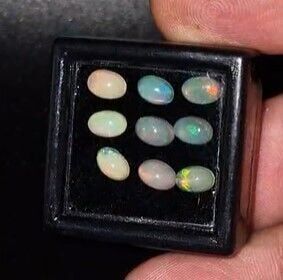 3.42ct 6x4mm 9pcs Oval Natural Ethiopian Opal