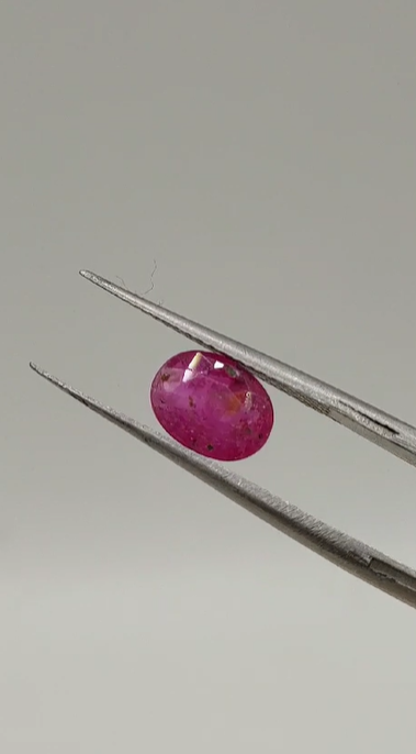 1.40ct 8x6mm Oval Natural Unheated Ruby