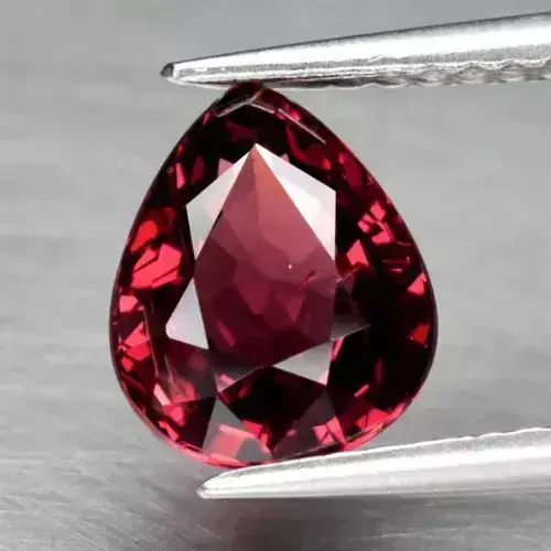 2.08ct 8.3x6.8mm VS Pear Natural Purplish Pink Rhodolite Garnet, Gemstone