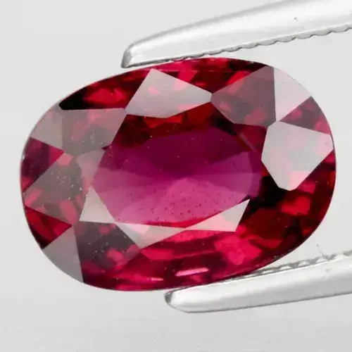 2.06ct 8.5x6mm Oval Natural Purplish Pink Rhodolite Garnet Gemstone, Mozambique