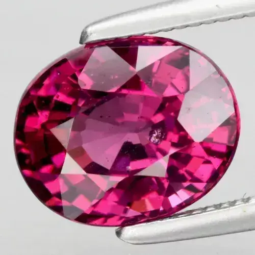 2.01ct 8x6.5mm Oval Natural Pinkish Purple Rhodolite Garnet Gemstone, Mozambique