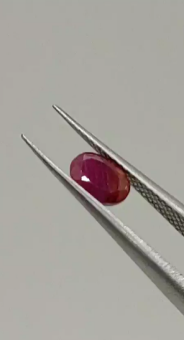 0.80ct 6.1x4.2mm Oval Natural Ruby