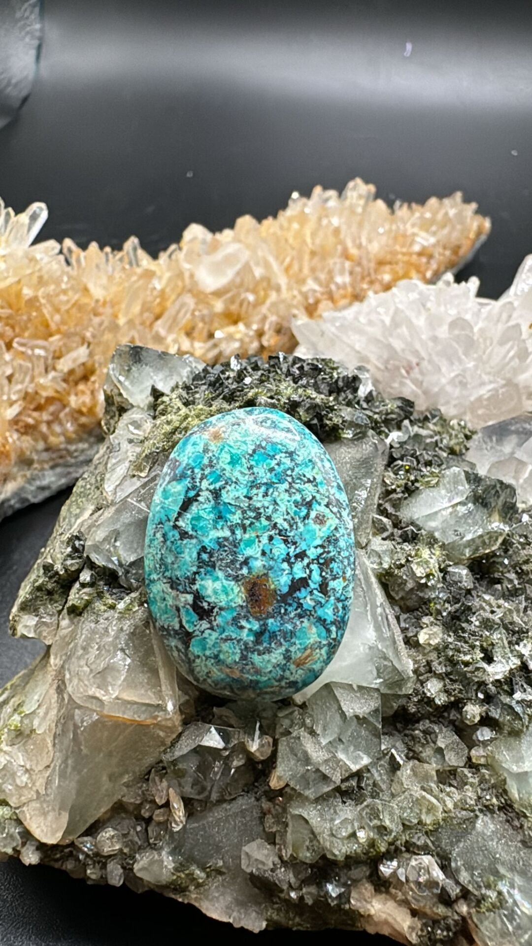 17.50ct 26.7x19.4 mm Natural Chrysacolla